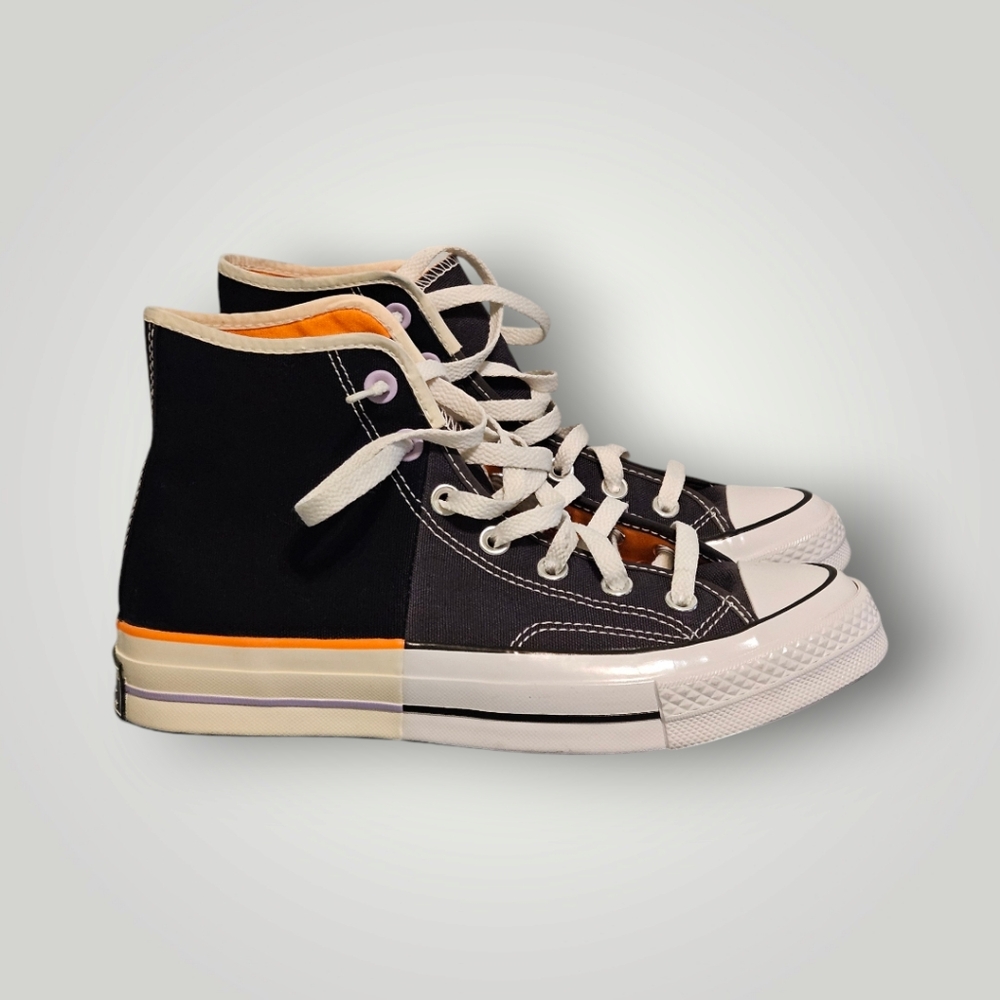 Converse Chuck Taylor Shoes Womens‎ 8 Black Sneakers Canvas Lace All Star - Picture 2 of 11
